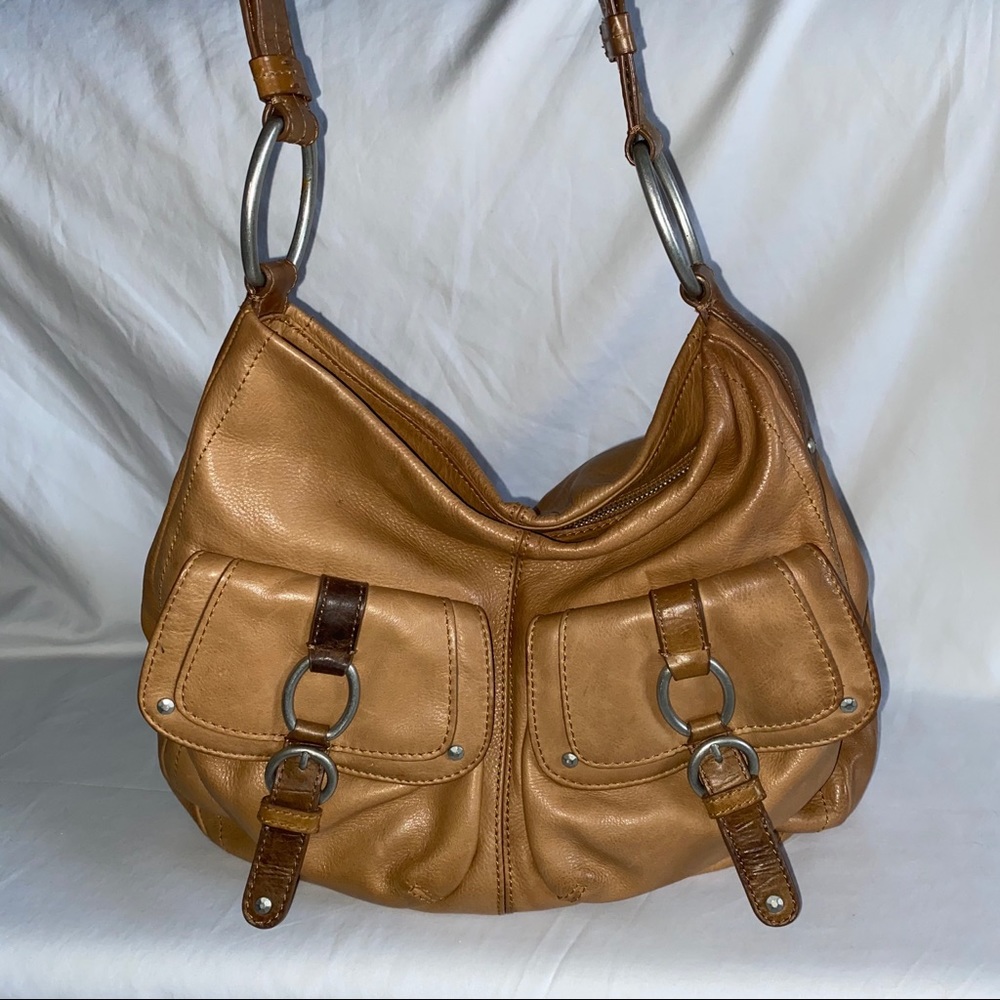 Sigrid Olsen Leather Embossed Hobo Bag